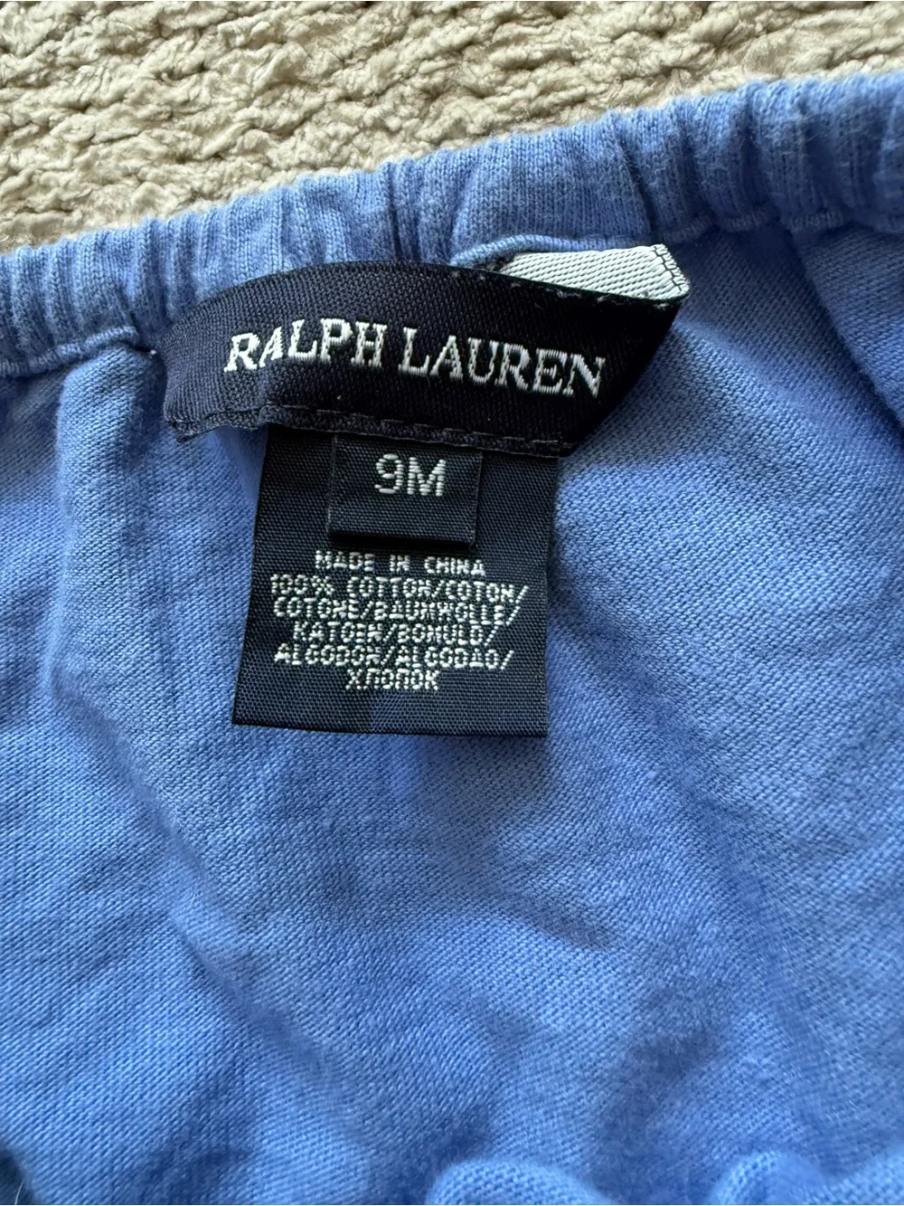 Ralph Lauren Baby Rugby Polo Dress With‎ Bloomers 9M